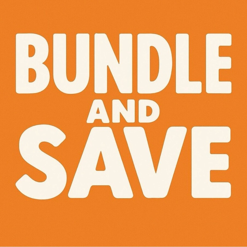 Orange Bundle and Save Sign